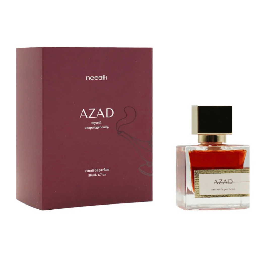 AZAD perfume bottle and packaging on a white background
