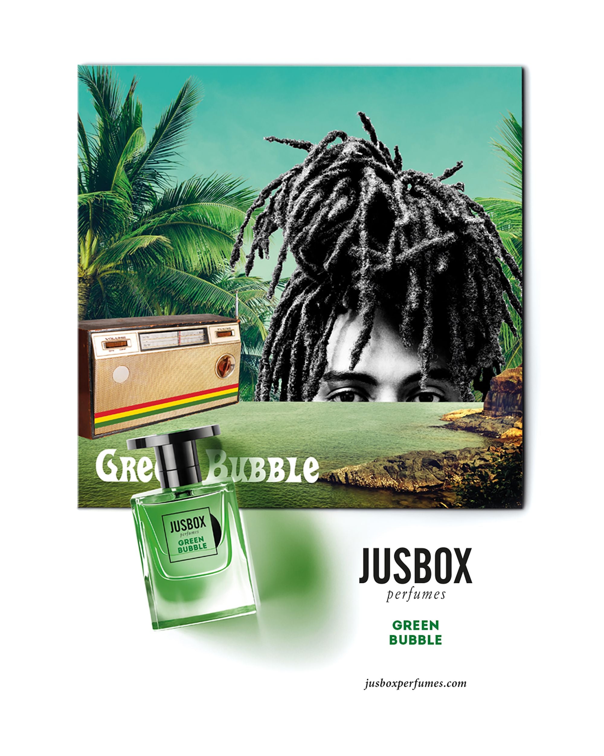 JUSBOX Green Bubble Eau de Parfum 2.6 oz For Men