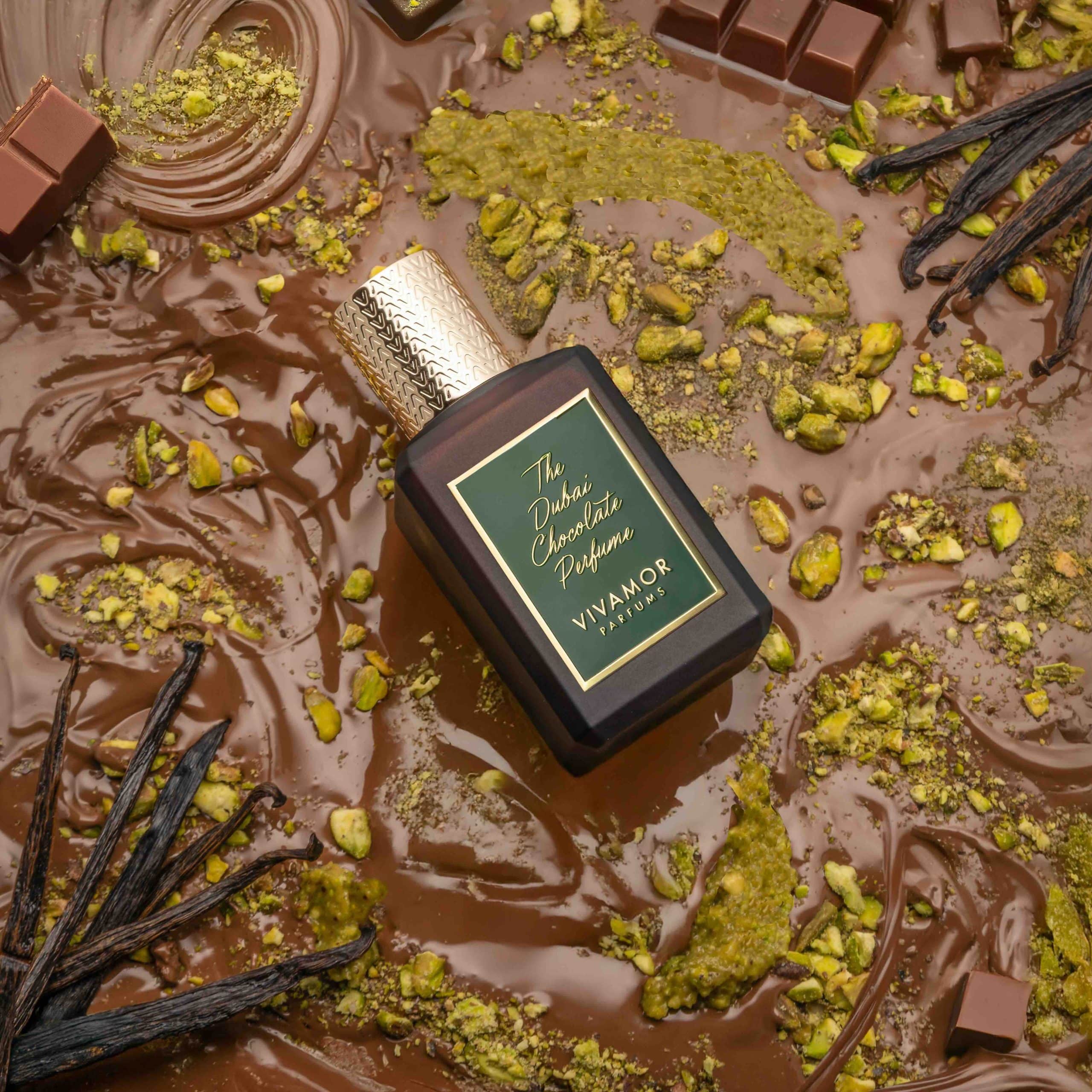 VIVAMOR PARFUMS - THE DUBAI CHOCOLATE PERFUME EXTRAIT DE PARFUM 3.4 oz UNISEX