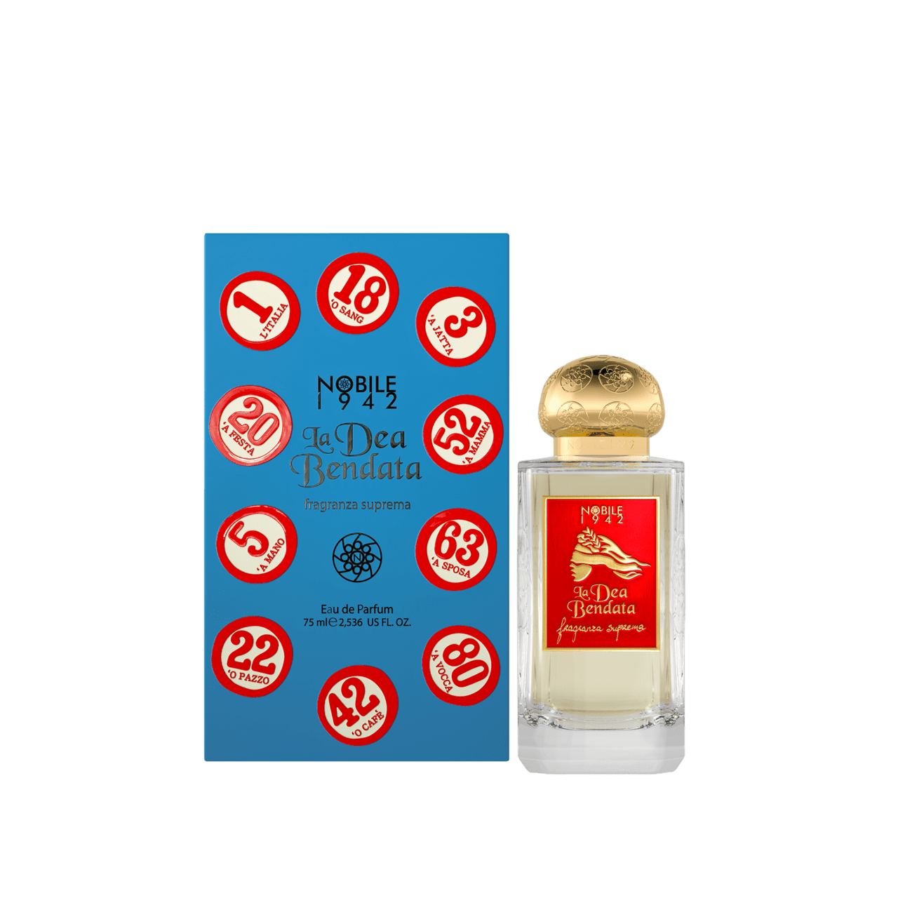 NOBILE 1942 - LA DEA BENDATA EAU DE PARFUM 2.5 OZ UNISEX – HDYS NOBILE 1942 - LA DEA BENDATA EAU DE PARFUM 2.5 OZ UNISEX – HDYS