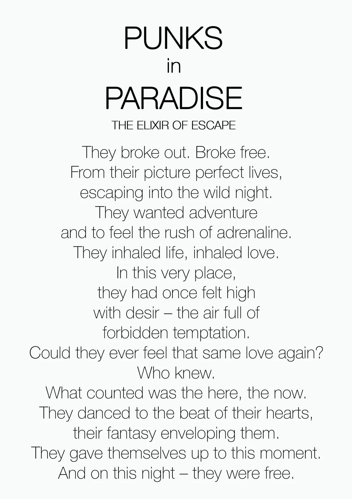 PHILLY & PHILL - PUNKS IN PARADISE EAU DE PARFUM 3.4 oz UNISEX