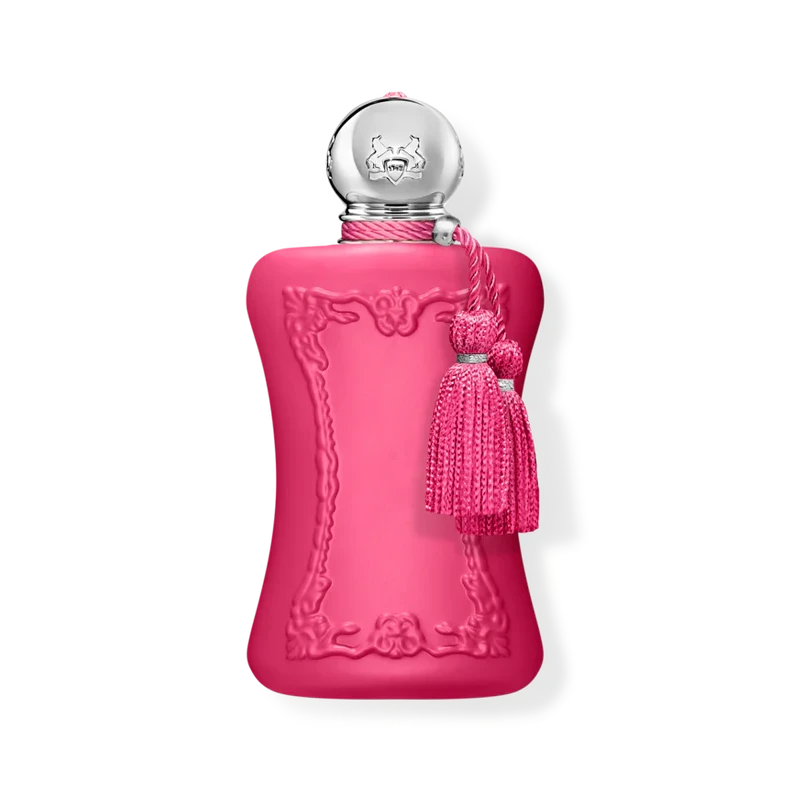 Pink perfume bottle with decorative elements on a white background PARFUMS DE MARLY - ORIANA EAU DE PARFUM 2.5 OZ FOR WOMEN