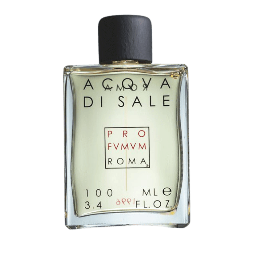 Acqua Di Sale perfume bottle on a green background