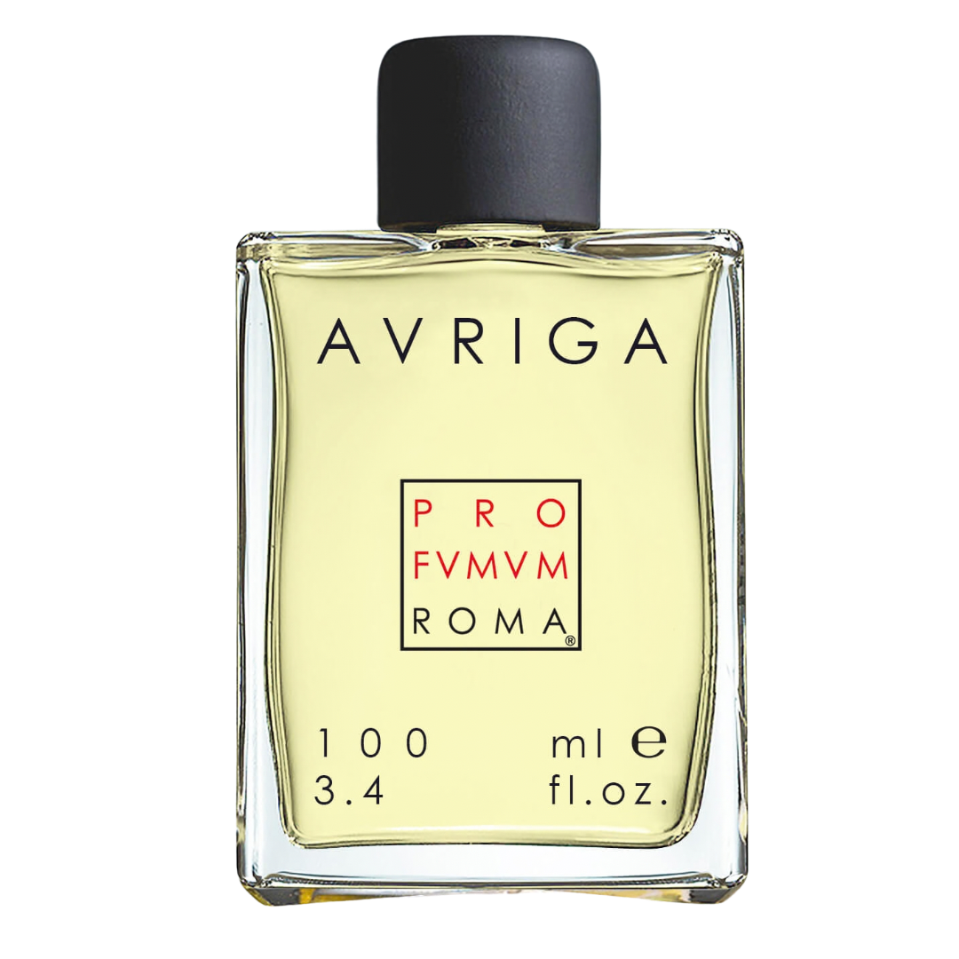 Avrigá perfume bottle on a white background