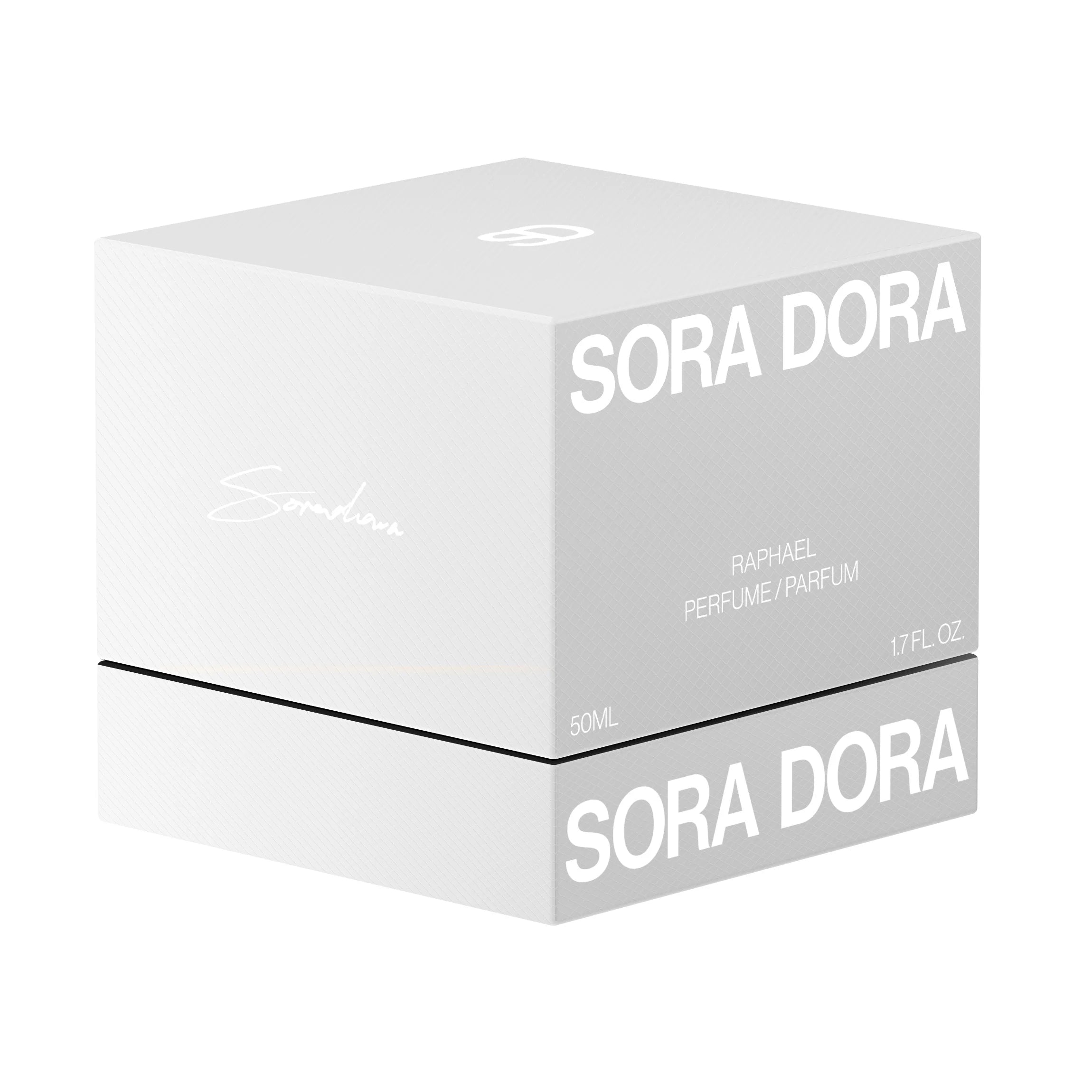 Sora Dora perfume packaging on a white background