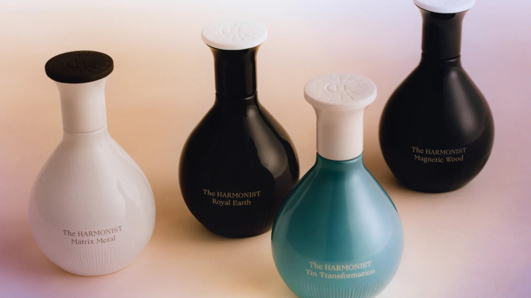 The harmonist collection photo of perfumes together